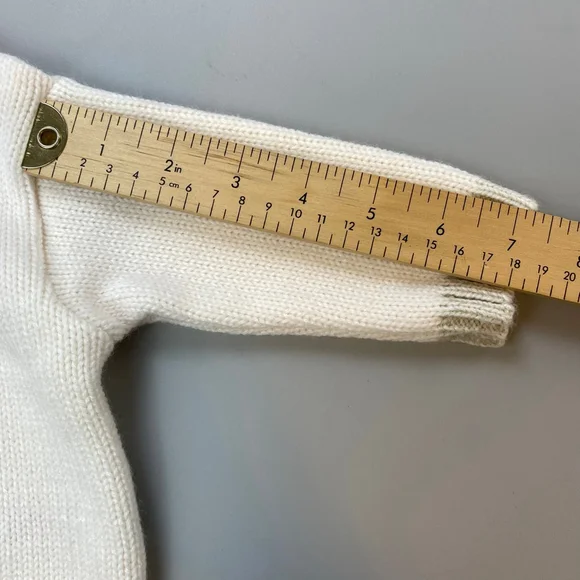 Baby Marks & Spencer Sweater 3-6 months Cream Green Sheep Knit Cottage Classic - Picture 4 of 11